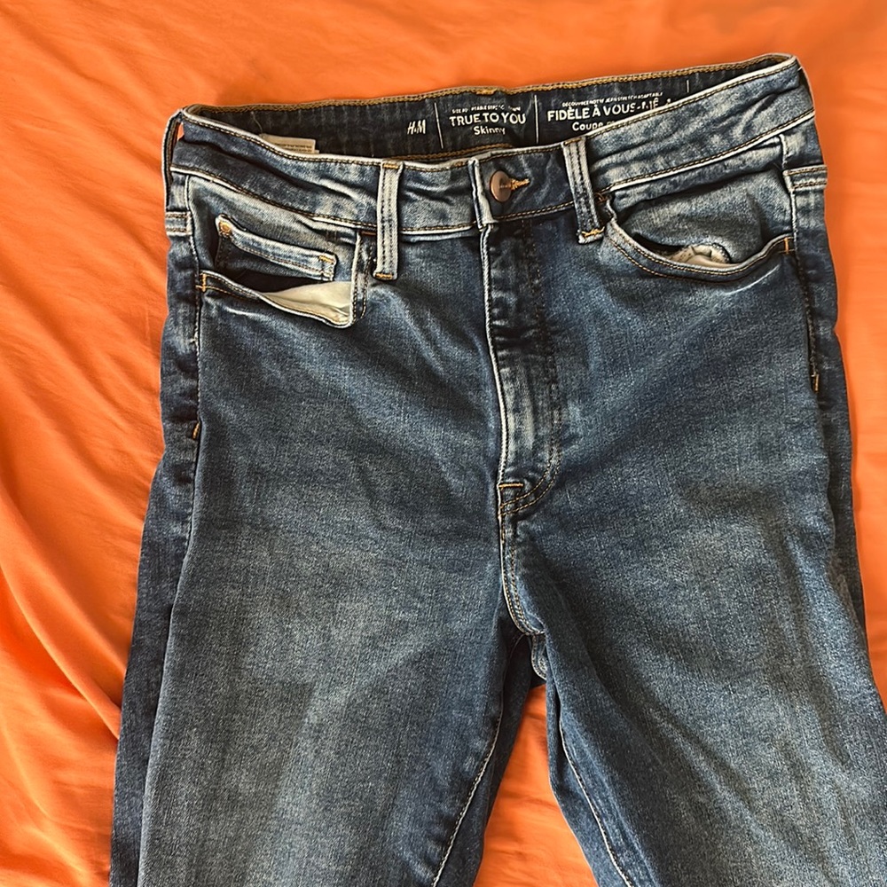 Skinny denim jeans